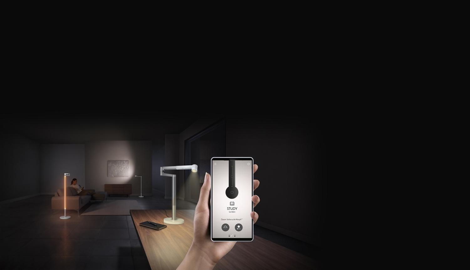 Dyson Lightcycle Morph light synchronising with a global location